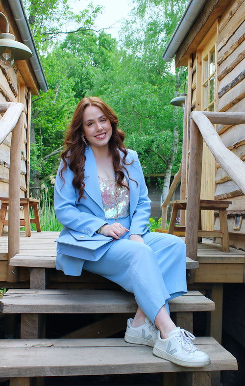 Blazer bleu clair