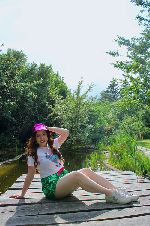 T-shirt flamant rose rétro