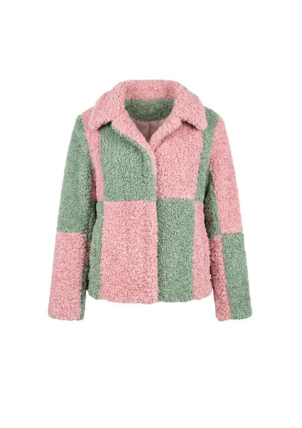 FAUX SHEARLING OVERSIZED COAT