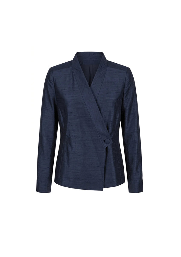 NAVY SCRATCHED BLAZER