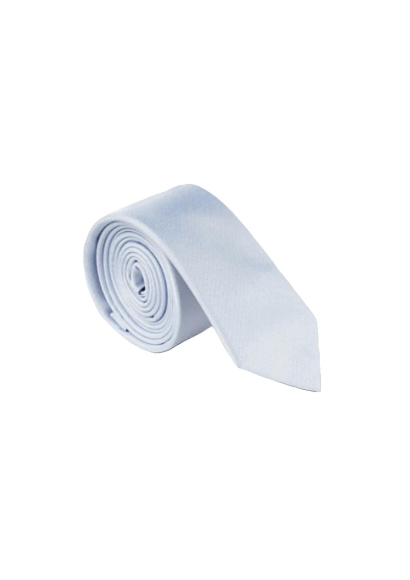 Cravate en soie bleu clair