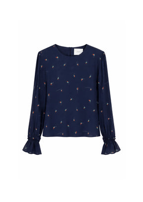 BLOUSE AMBRE BLEU MARINE
