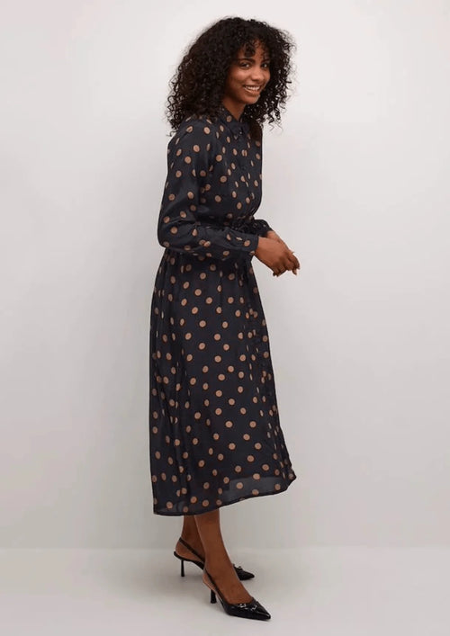 ROBE KAOLINE À POIS