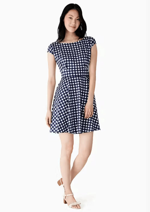 ROBE FIORELLA EN PONTE DE GINGHAM