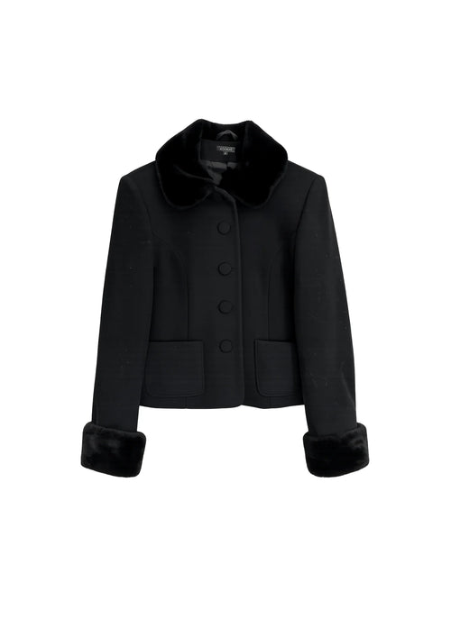 BLACK SHORT COAT