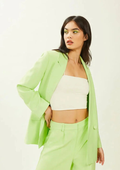 LIME GREEN OVERSIZED BLAZER