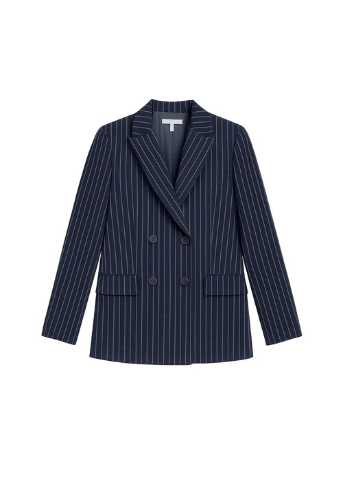 DARK BLUE STRIPED JACKET