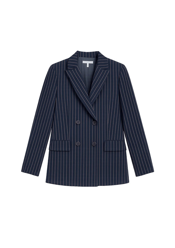 DARK BLUE STRIPED JACKET