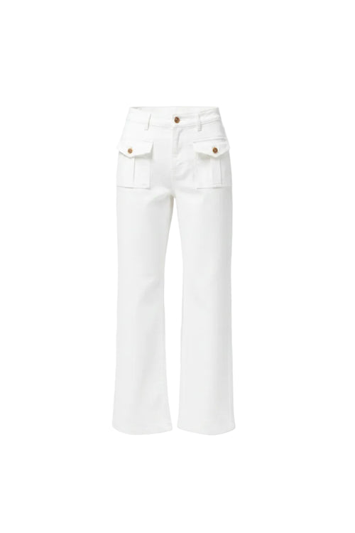 WHITE GINA TROUSERS