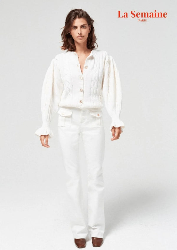 WHITE GINA TROUSERS