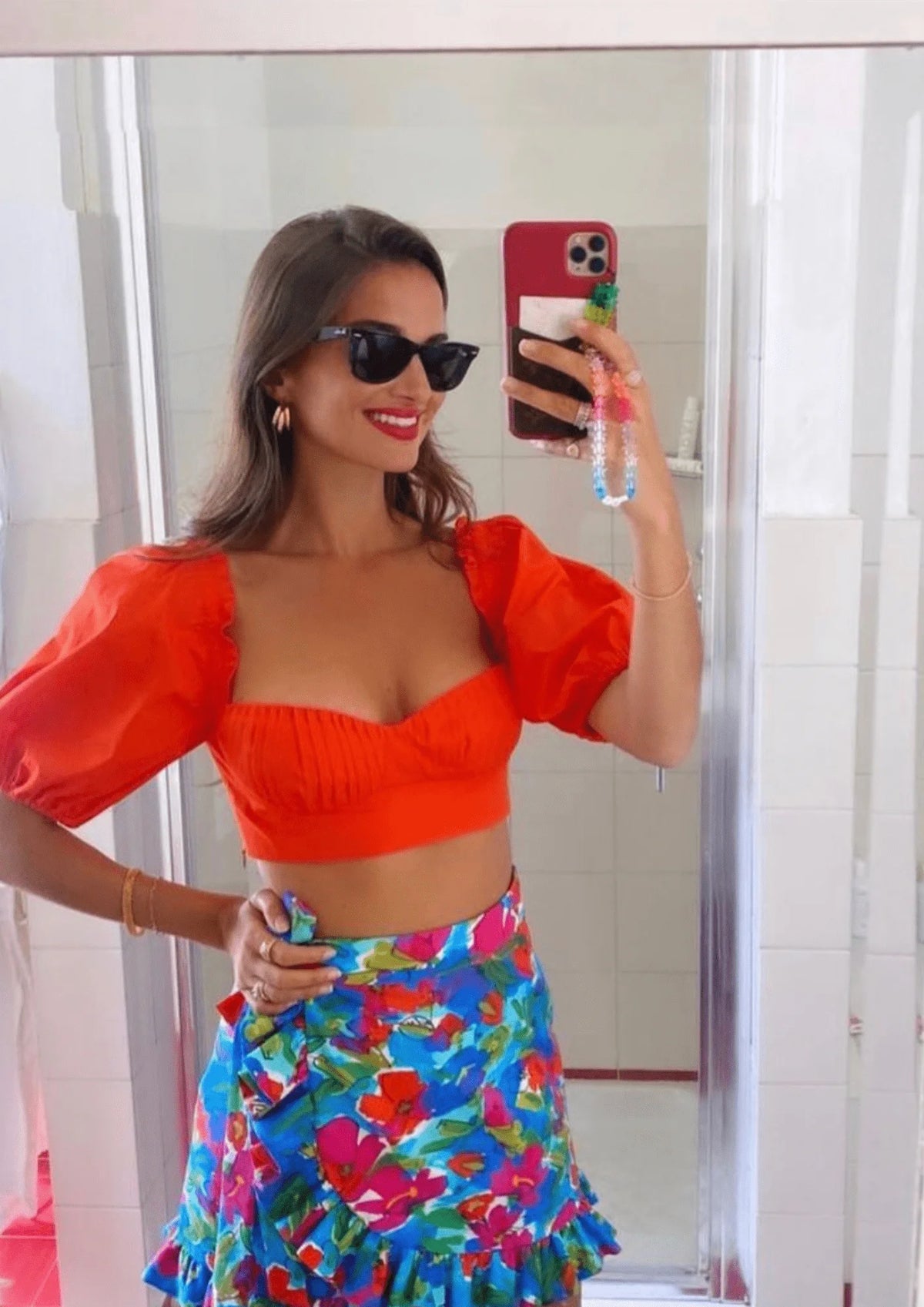Crop top à l'orange
