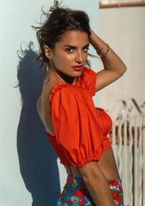 Crop top à l'orange