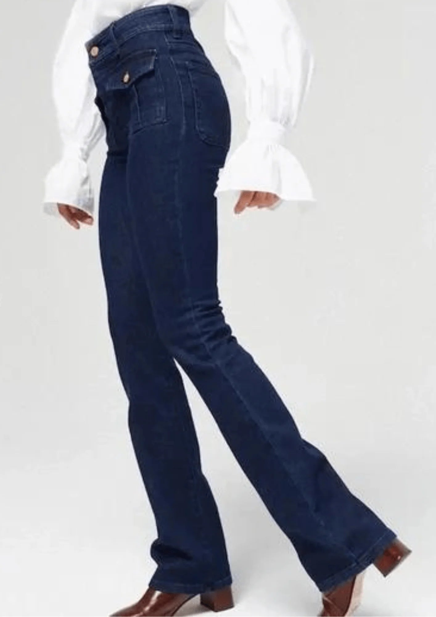 PANTALON EN JEAN BLEU GRETA