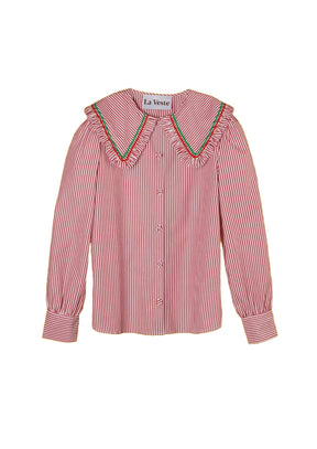 RED STRIPED SCHOOL SHIRT