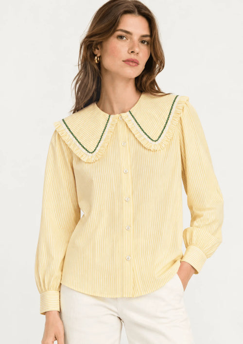 YELLOW STRIPED SCHOOL SHIRT 12