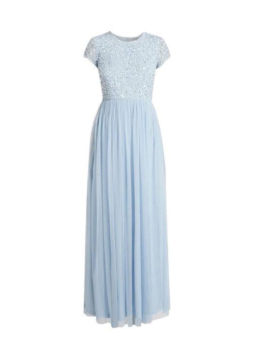 HELLBLAUES PAILLETTENKLEID