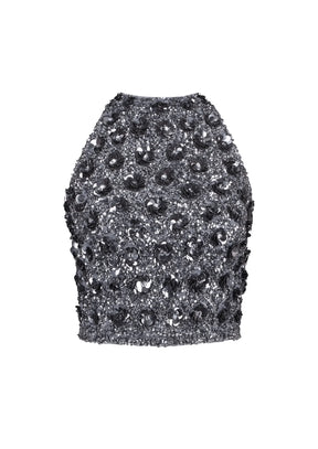 HAUT GRIS À PAILLETTES ANTHRACITE