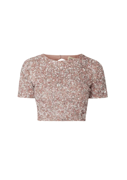 SEQUINED CROP TOP