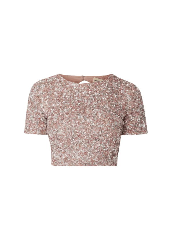 SEQUINED CROP TOP
