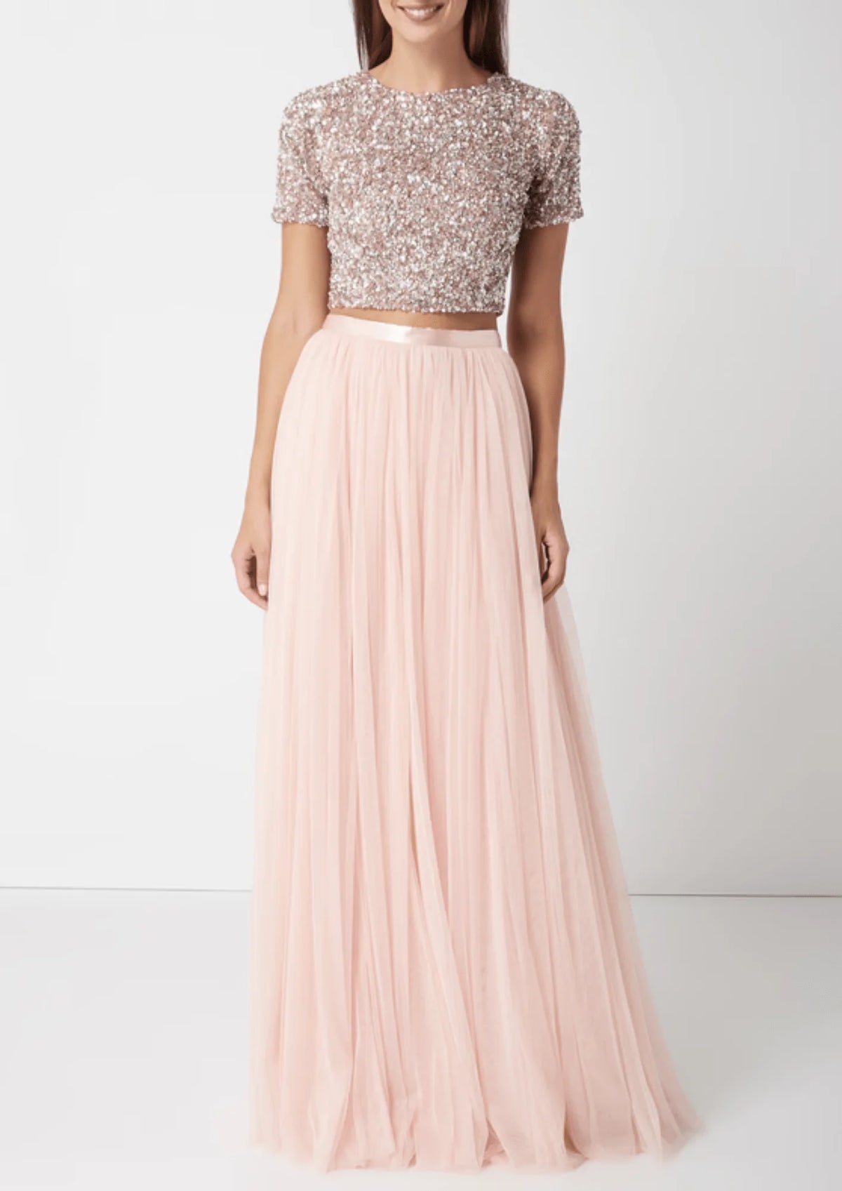 SEQUINED CROP TOP