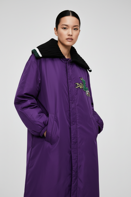 PURPLE RUNWAY OVERSIZED COAT