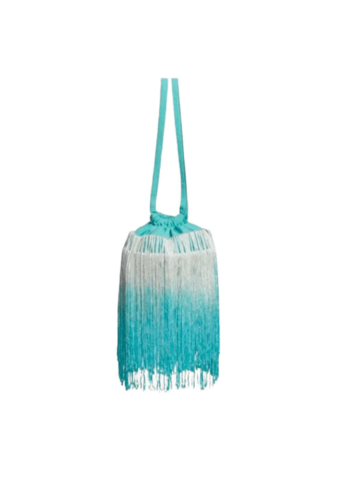 BLUE FRINGED BAG