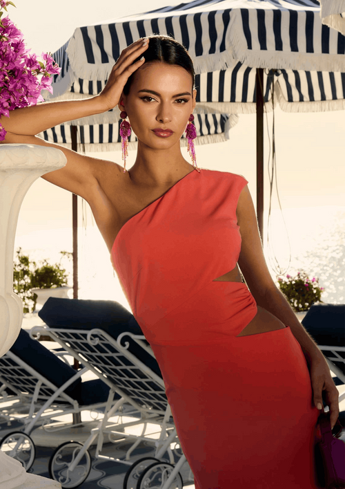 ORANGE TAMPA DRESS