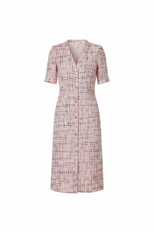 ROBE EN TWEED ROSE MONACO