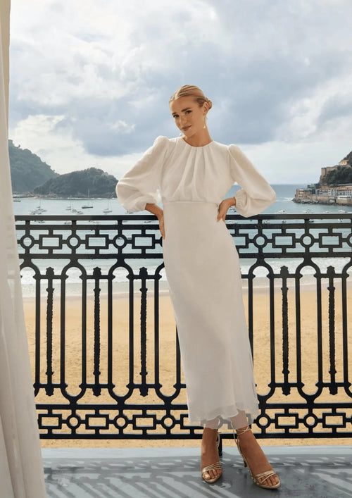 WEISSES JANICE-KLEID