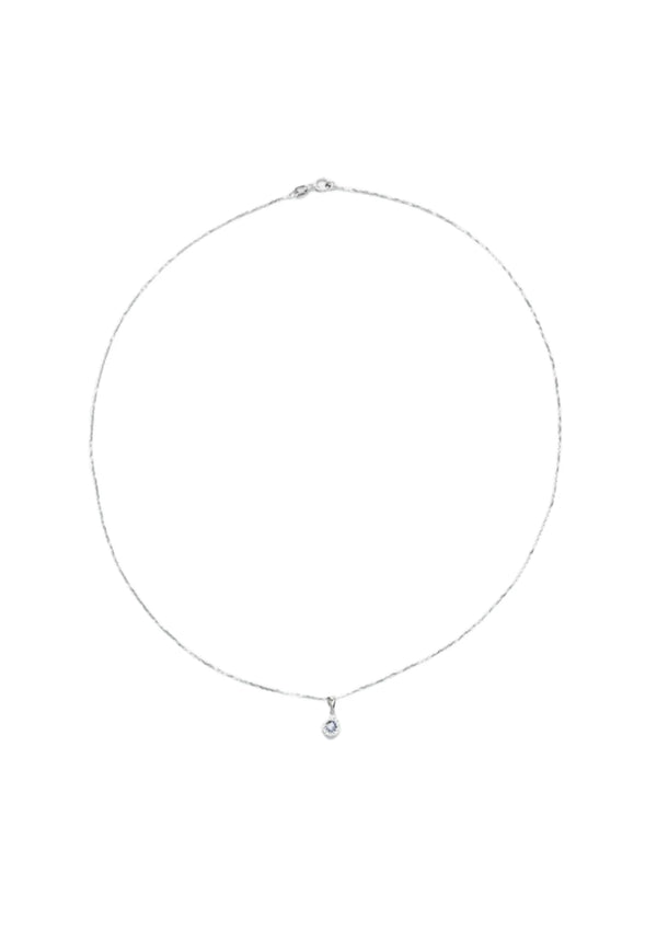 Collier avec pendentif bleu