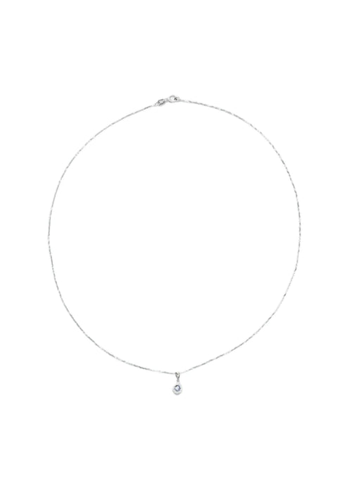 NECKLACE WITH BLUE PENDANT