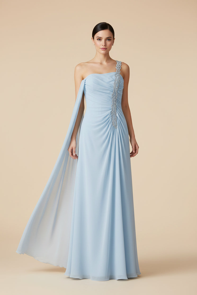 MAXIKLEID MIT EINER SCHULTER