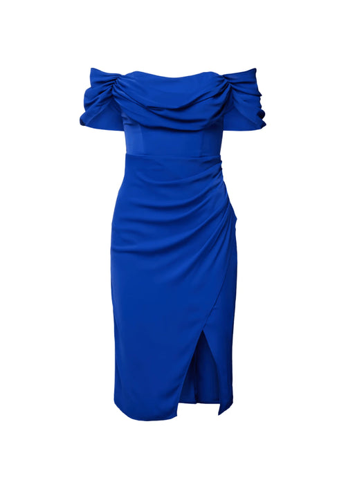 ROYAL BLUE COCKTAIL DRESS