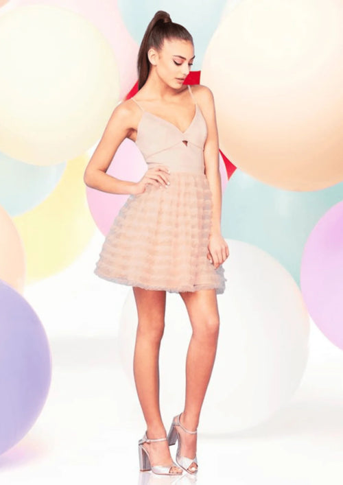 HELLROSA RARA MINI-BALLKLEID