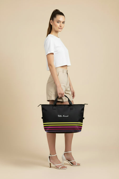 NAVIGO STRIPED SHOPPING BAG