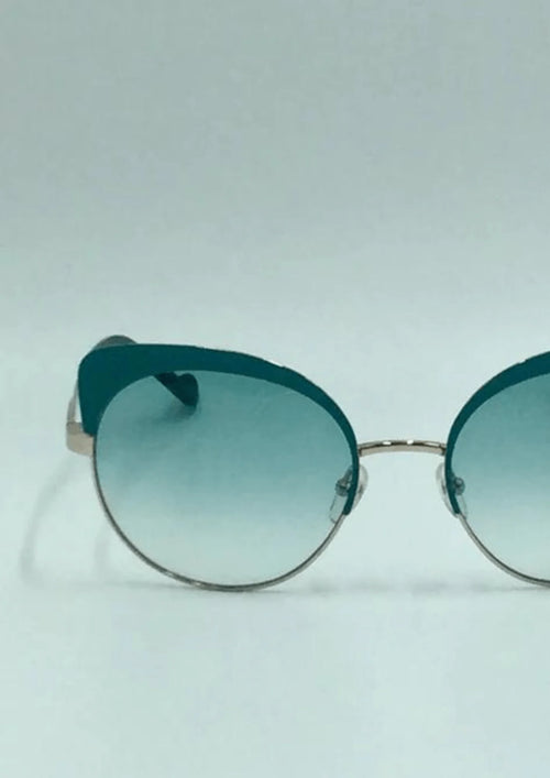 Lunettes de soleil turquoise