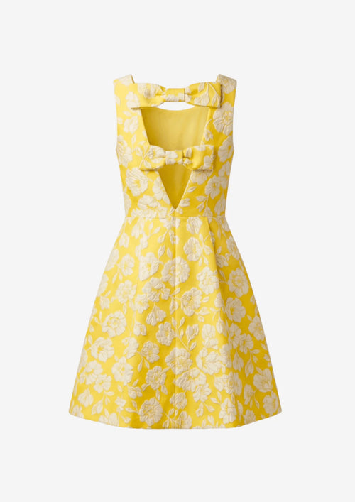 ROBE PARGAMENA À FLEURS JAUNE