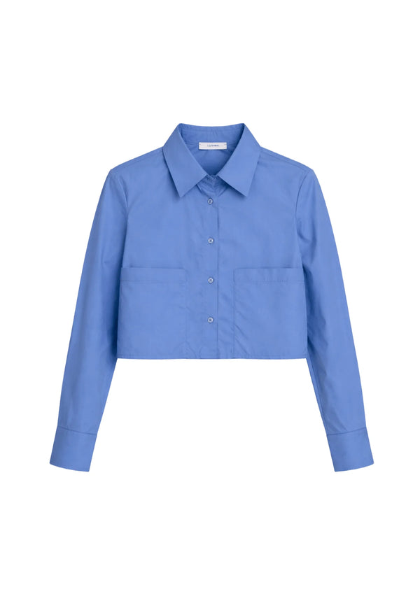 BLUE CROP SHIRT