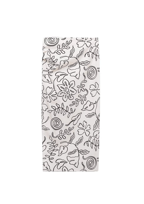 LONG PRINT SKIRT WITH SLIT