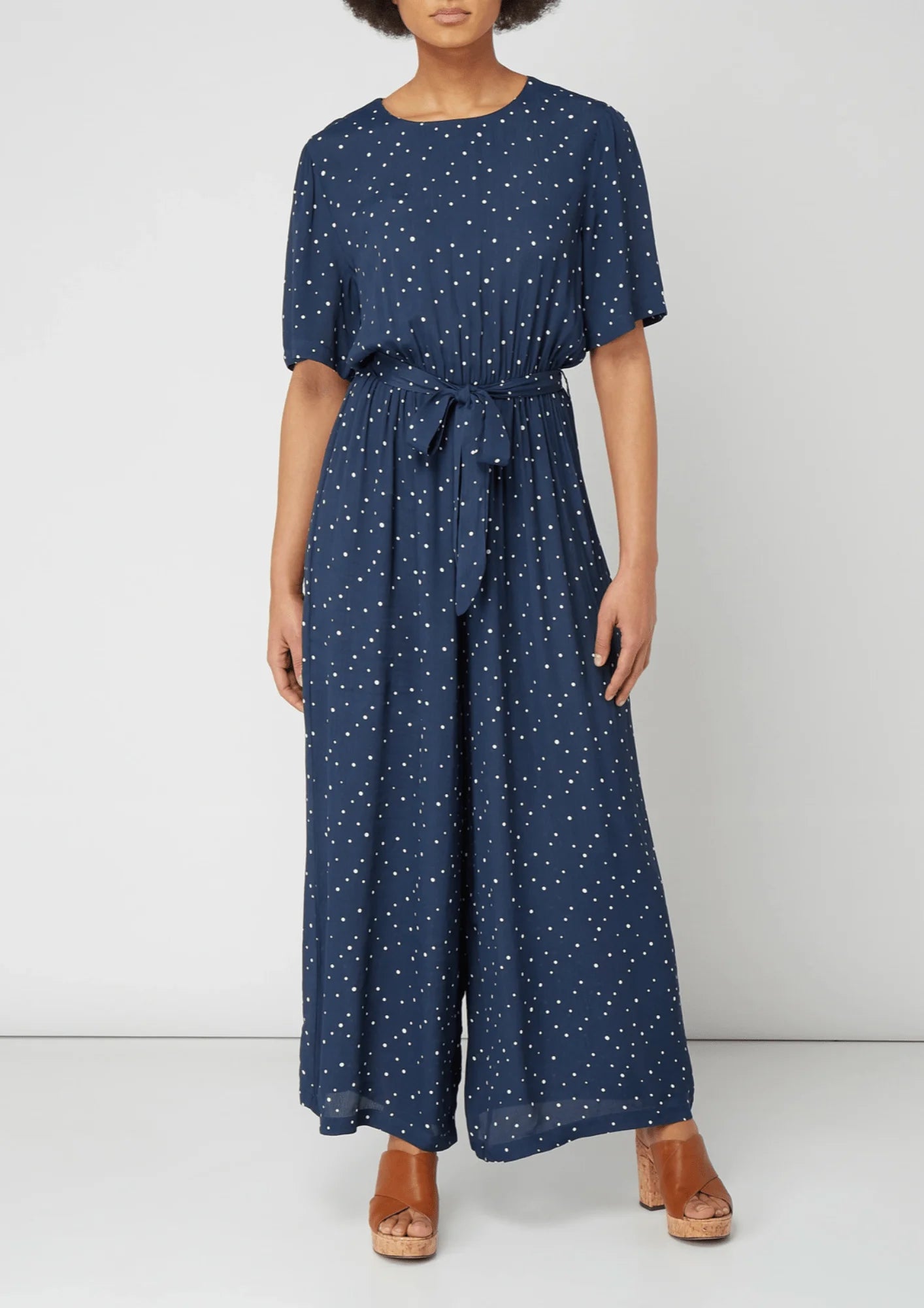 BLUE LIFE POLKA-DOT JUMPSUIT