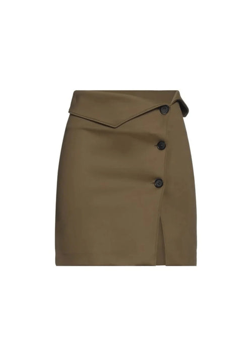 GREEN MILITARY MINI SKIRT