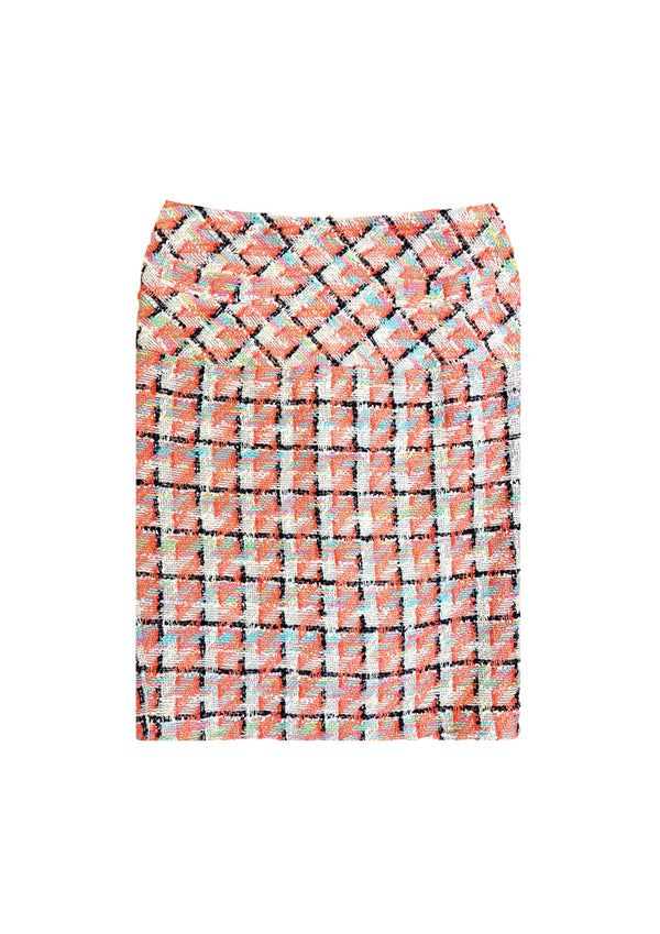 JUPE EN TWEED MULTICOLORE