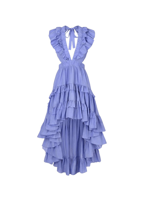 Robe botanique bleue