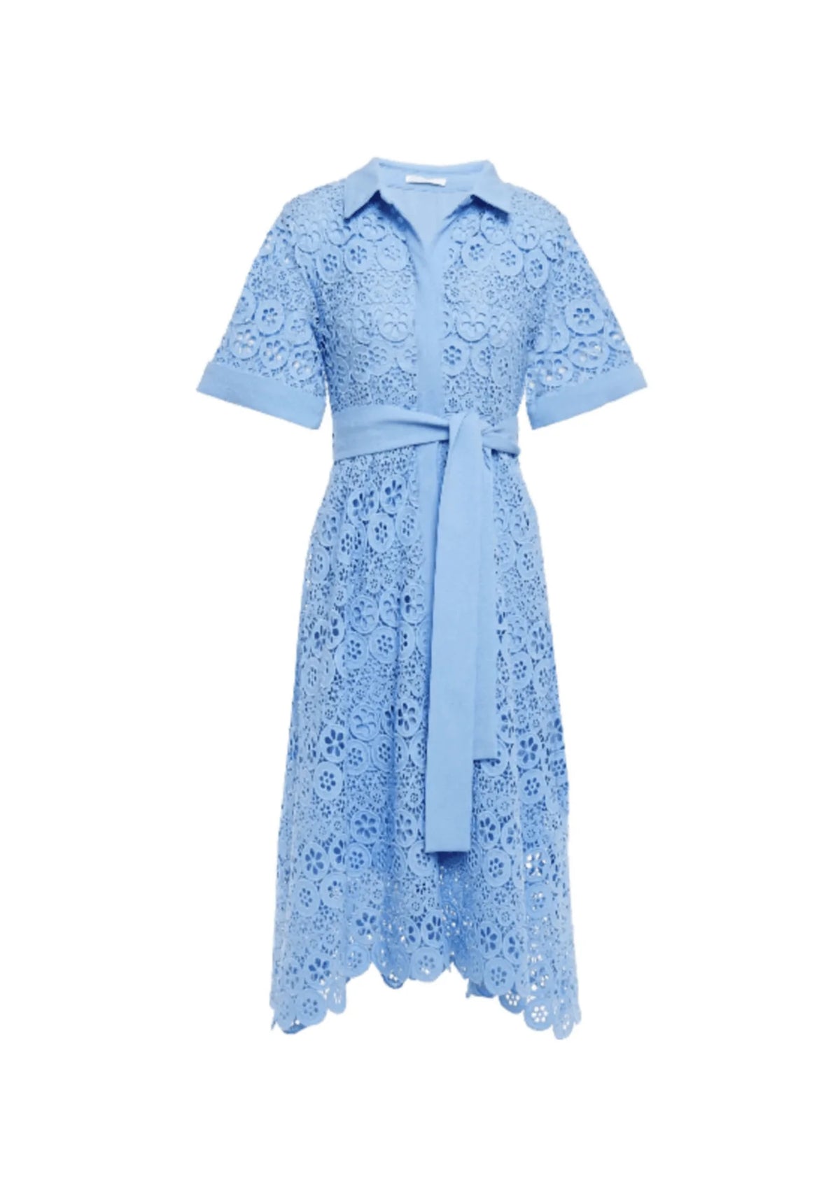maje blue lace dress Light backless top Men's Band Collar Button Size:9-10 Y on mules to complete