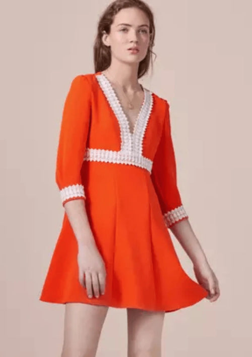 ORANGE RICOEUR DRESS