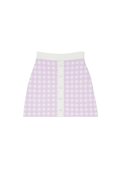 JUPE À CARREAUX VIOLETTE JIMMY