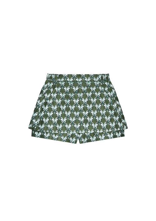 GREEN JACQUARD IPARO SKORT