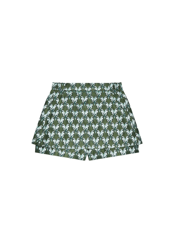 GREEN JACQUARD IPARO SKORT