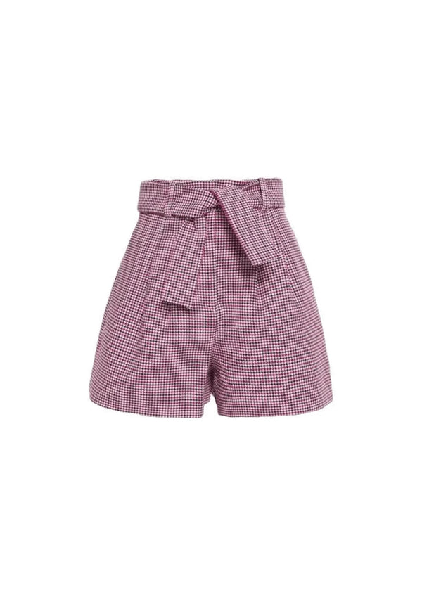PINK CHECKERED SHORTS