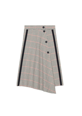 JESSIL PLAID MIDI SKIRT